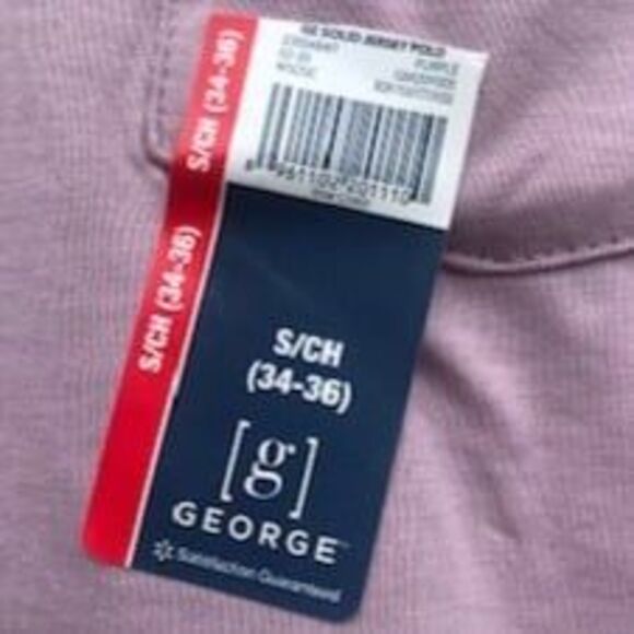 Jersey Polo Style Shirt . Size: Small {34-36} Casual or Work . George - Picture 3 of 3